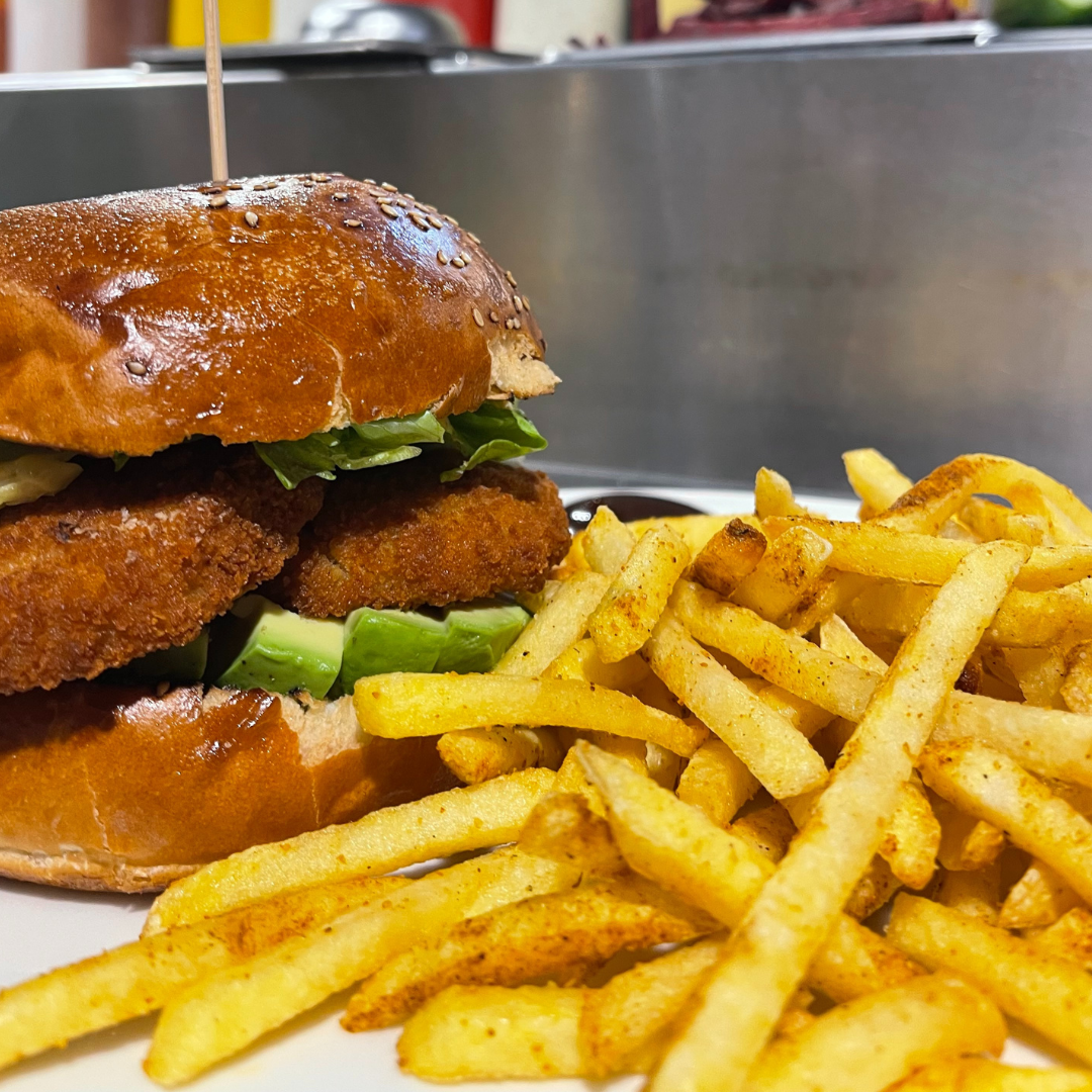 Vegan Schnitzel Protein Burger